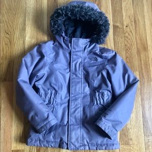 North Face Girls Greenland Parka size 8 in purple